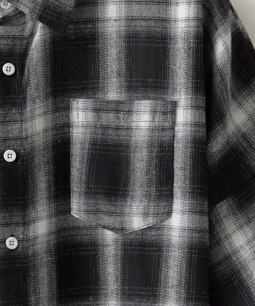 Theater code(シアターコード)の「checked shirt/チェックシャツ(シャツ/ブラウス・メンズ・ブラック・FREE)」の15枚目の写真