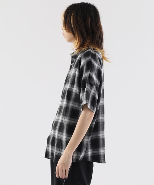 Theater code(シアターコード)の「checked shirt/チェックシャツ(シャツ/ブラウス・メンズ・ブラック・FREE)」の18枚目の写真