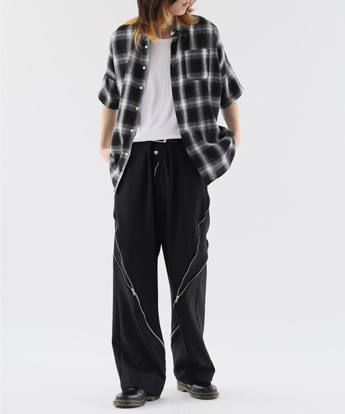 Theater code(シアターコード)の「checked shirt/チェックシャツ(シャツ/ブラウス・メンズ・ブラック・FREE)」の10枚目の写真