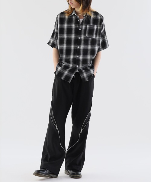 Theater code(シアターコード)の「checked shirt/チェックシャツ(シャツ/ブラウス・メンズ・ブラック・FREE)」の6枚目の写真