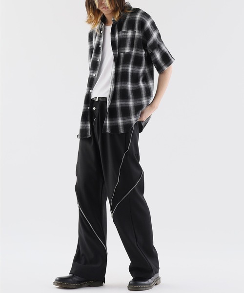 Theater code(シアターコード)の「checked shirt/チェックシャツ(シャツ/ブラウス・メンズ・ブラック・FREE)」の11枚目の写真