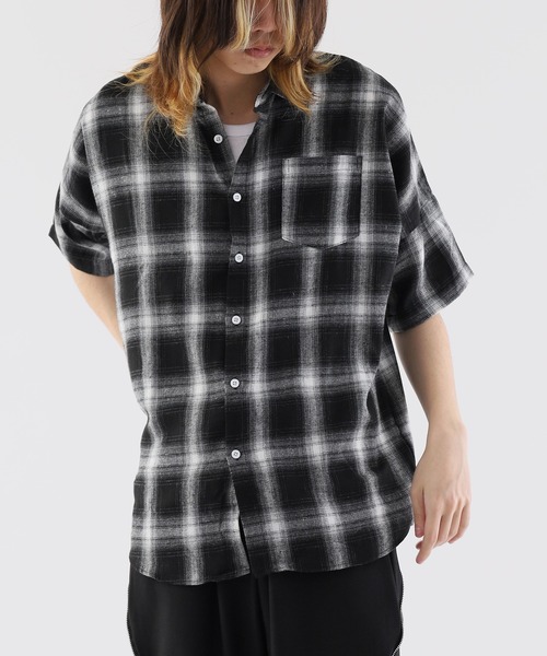 Theater code(シアターコード)の「checked shirt/チェックシャツ(シャツ/ブラウス・メンズ・ブラック・FREE)」の20枚目の写真