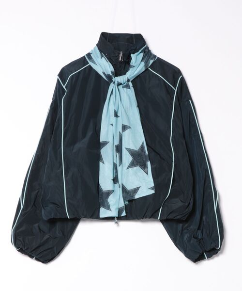 DURAS（デュラス）の「フードスカーフ付2WAYブルゾン（ブルゾン・レディース・ブルー/ブラック・FREE）」の10枚目の写真