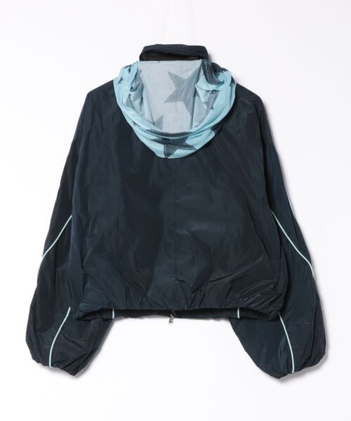 DURAS（デュラス）の「フードスカーフ付2WAYブルゾン（ブルゾン・レディース・ブルー/ブラック・FREE）」の11枚目の写真
