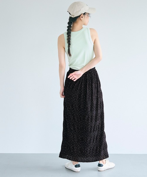 coca（coca）（コカ）の「イレギュラープリーツロングスカート（スカート・レディース・ブラック/ブラウン・M/L）」の5枚目の写真