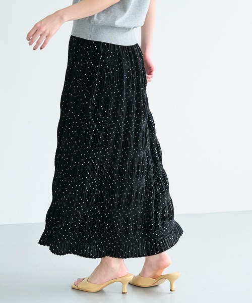 coca（coca）（コカ）の「イレギュラープリーツロングスカート（スカート・レディース・ブラック/ブラウン・M/L）」の12枚目の写真