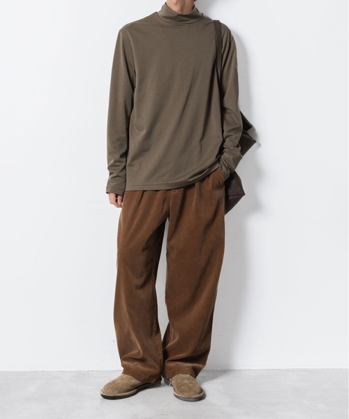 ATTACHMENT（アタッチメント）の「フィンクスコットン コーデュロイ 1タック ワイドトラウザーズ / FINX CO CORDUROY 1TUCK WIDE TROUSERS（その他パンツ・メンズ・ブラック/オフホワイト/キャメル・3/2/1）」の11枚目の写真