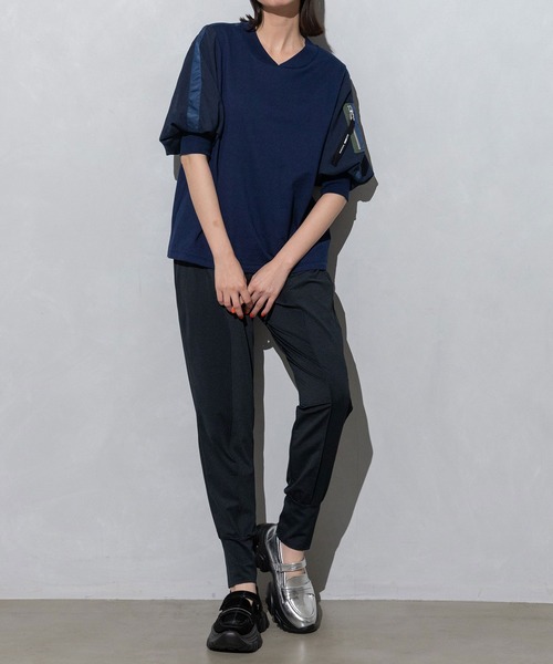 MARECHAL TERRE（マルシャルテル）の「ラッシュガードコクーンパンツ【吸水速乾】/【紫外線防止】（その他パンツ・レディース・ブラック/ライトグレー/ネイビー/カーキ・MEDIUM）」の6枚目の写真