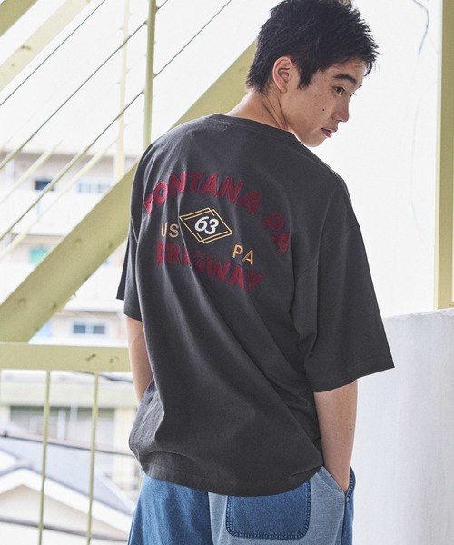 niko and...(ニコアンド)の「ベトジャンモチーフ刺繍Tシャツ(Tシャツ/カットソー・メンズ・チャコール/オフホワイト/カーキ・MEDIUM/LARGE)」の3枚目の写真