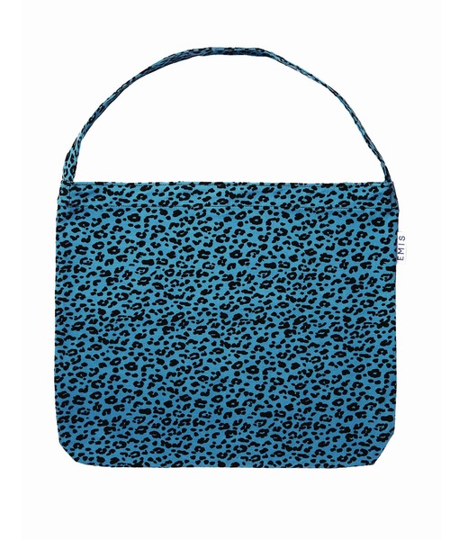 人気 ★EMIS★ LEOPARD CORDUROY ECO BAG LEOPARD CORDUROY ECO BAG-REDDISH BROWN/PURPLE - EMIS