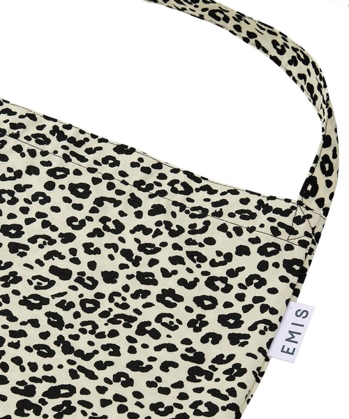 EMIS（イミス）の「22Y LEOPARD CORDUROY ECO BAG（エコバッグ/サブバッグ・レディース・ブラック/アイボリー/ブラウン/グリーン/ピンク/ブルー・FREE）」の9枚目の写真