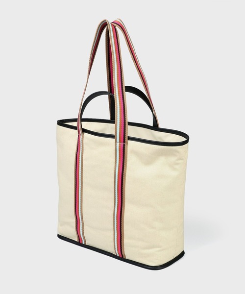 Paul Smith（ポールスミス）の「PSキャンバス トートバッグ / 355001 WB021T（ショルダーバッグ・レディース・ブラック/ライトベージュ・FREE）」の3枚目の写真