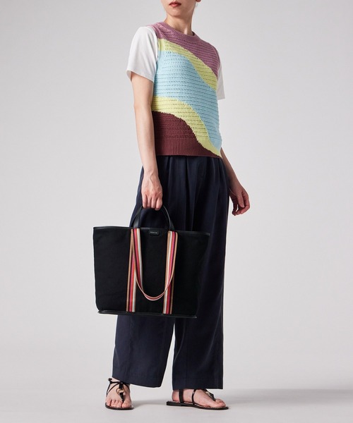 Paul Smith（ポールスミス）の「PSキャンバス トートバッグ / 355001 WB021T（ショルダーバッグ・レディース・ブラック/ライトベージュ・FREE）」の12枚目の写真