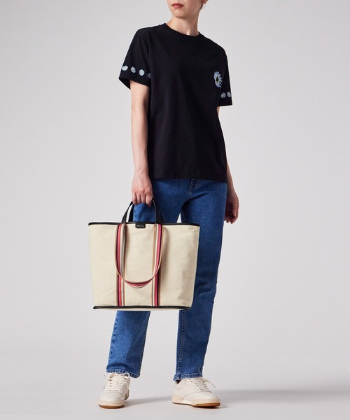 Paul Smith（ポールスミス）の「PSキャンバス トートバッグ / 355001 WB021T（ショルダーバッグ・レディース・ブラック/ライトベージュ・FREE）」の14枚目の写真