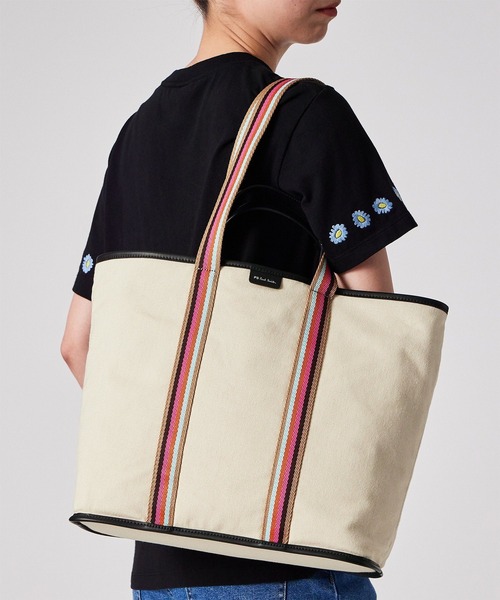 Paul Smith（ポールスミス）の「PSキャンバス トートバッグ / 355001 WB021T（ショルダーバッグ・レディース・ブラック/ライトベージュ・FREE）」の11枚目の写真