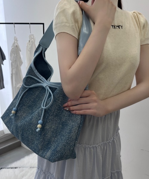 ダークブルーWデニム♡刺繍のリボンバッグ♡ストーン付き 81jDi0aJfzL._UF350,350_QL50_.jpg