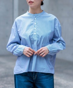 domingo シャツ OMNIGOD womens / オムニゴッド] インディゴ5ozデニムスタンド