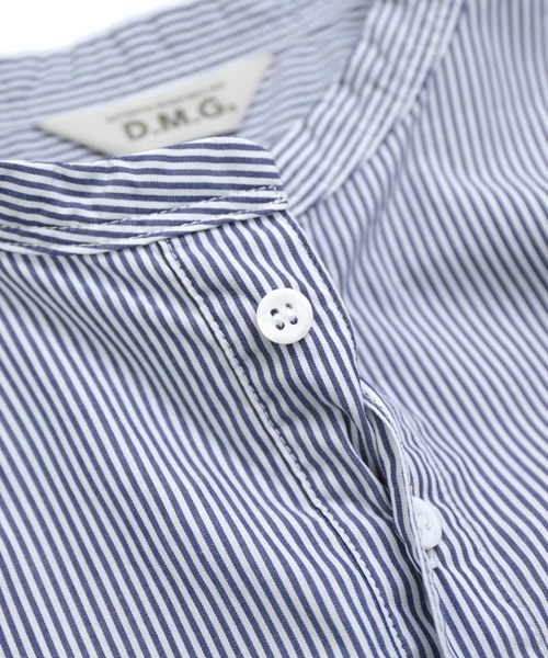 D.M.G.（ドミンゴ）の「[D.M.G / ディーエムジー] 50コーマストライプ プルオーバーシャツ（シャツ/ブラウス・レディース・ブルー系その他・3/2）」の14枚目の写真