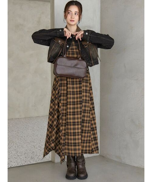 CALNAMUR（カルナムール）の「フェイクレザースウィッチングデニムジャケット（デニムジャケット・レディース・ブラック/ブルー・FREE）」の21枚目の写真