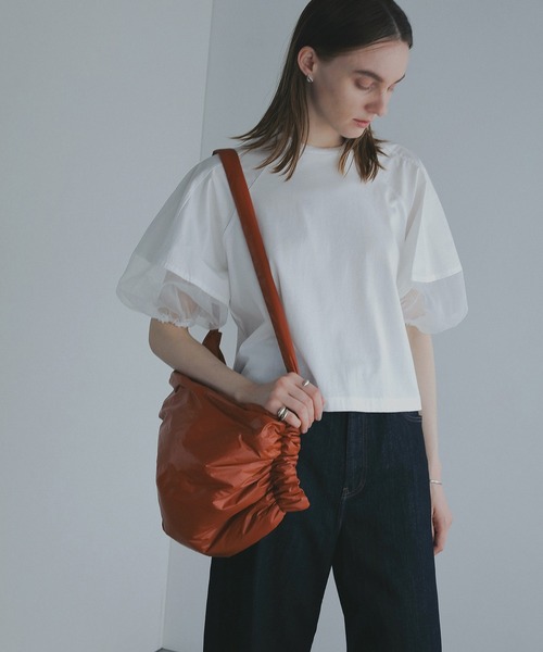 MANOF(マノフ)の「YAHKI×MANOF TOTE BAG(ショルダーバッグ・レディース・オレンジ/ブラック/ベージュ・FREE)」の5枚目の写真