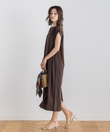 【WEB限定】カットジョーゼットサイドラインワンピース≪手洗い可能≫
