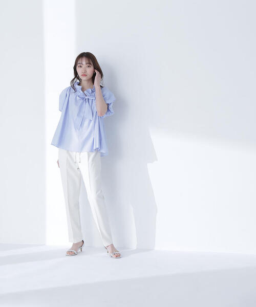 NATURAL BEAUTY BASIC 2wayリボンボウブラウス 2wayリボンボウブラウス | NATURAL BEAUTY BASIC（ナチュラル