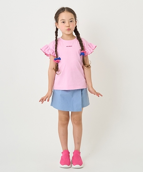 minimal（ミニマル）の「ラップショートパンツ（その他パンツ・キッズ・サックスブルー/黄緑系/ホワイト/ピンク/ブルー系その他・90cm/140cm/130cm/100cm/110cm/120cm）」の4枚目の写真