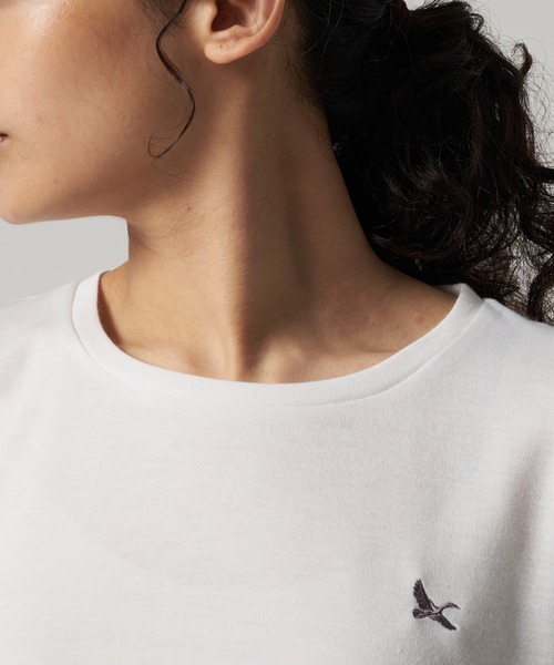 Eddie Bauer(エディーバウアー)の「ドッキング フレア Tシャツ(Tシャツ/カットソー・レディース・ブラック/ホワイト・S/M/L/XL)」の10枚目の写真
