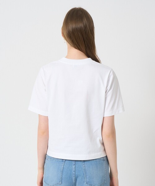ANAYI(アナイ)の「【Saori Oyamada × SLOANE × ANAYI】コットン天竺コンパクトTシャツ(Tシャツ/カットソー・レディース・ブラック系その他/ホワイト/ブラウン・36/38)」の5枚目の写真