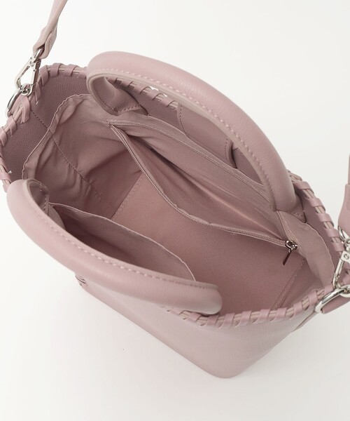 【BEAMS HEART】2way ビジネスバッグ ショルダー ブラック BEAMS HEART（ビームス ハート）かがり編み 2WAY バッグ（バッグ