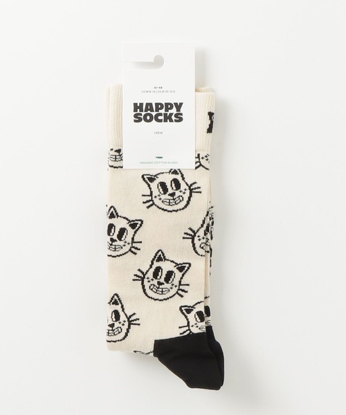 Happy Socks（ハッピーソックス）の「▼Happy Socks▼ animal sock（ソックス/靴下・レディース・ブラック/オフホワイト・SMALL/MEDIUM）」の2枚目の写真