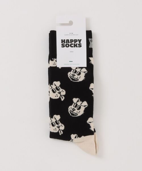 Happy Socks（ハッピーソックス）の「▼Happy Socks▼ animal sock（ソックス/靴下・レディース・ブラック/オフホワイト・SMALL/MEDIUM）」の3枚目の写真