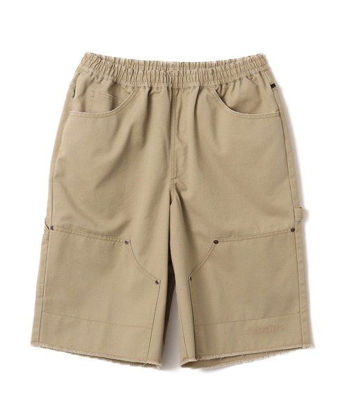 Dickies(ディッキーズ)の「Dickies x atmos EASY DOUBLE KNEE PAINTER SHORTS / ディッキーズ x アトモス イージー ダブルニー ペインター ショーツ 【SP】(その他パンツ・メンズ・ベージュ/ブラック・M/XL/L)」の1枚目の写真