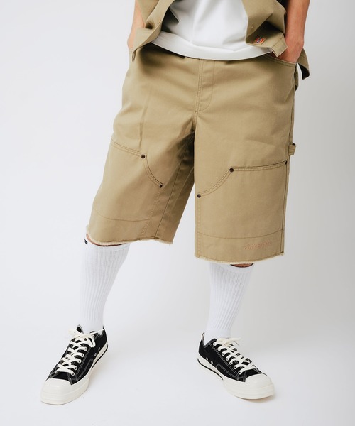 Dickies(ディッキーズ)の「Dickies x atmos EASY DOUBLE KNEE PAINTER SHORTS / ディッキーズ x アトモス イージー ダブルニー ペインター ショーツ 【SP】(その他パンツ・メンズ・ベージュ/ブラック・M/XL/L)」の4枚目の写真
