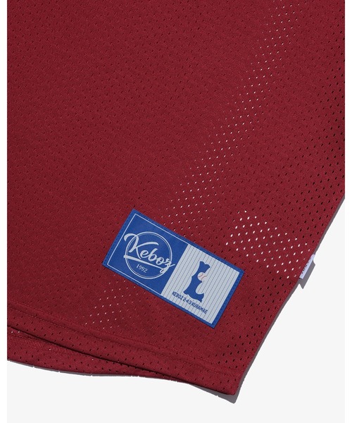 KEBOZ(ケボズ)の「EFG MESH BASEBALL HALF ZIP JERSEY(シャツ/ブラウス・メンズ・バーガンディー/ホワイト/ブラック/スカイブルー・M/XL/L/S)」の12枚目の写真