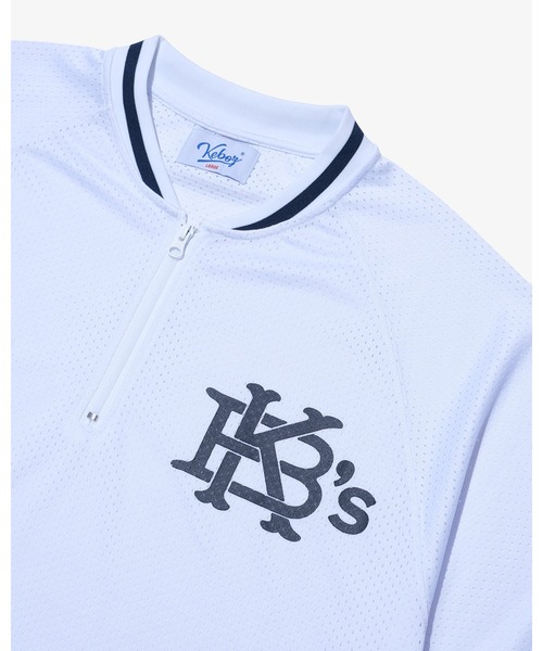 KEBOZ(ケボズ)の「EFG MESH BASEBALL HALF ZIP JERSEY(シャツ/ブラウス・メンズ・バーガンディー/ホワイト/ブラック/スカイブルー・M/XL/L/S)」の15枚目の写真