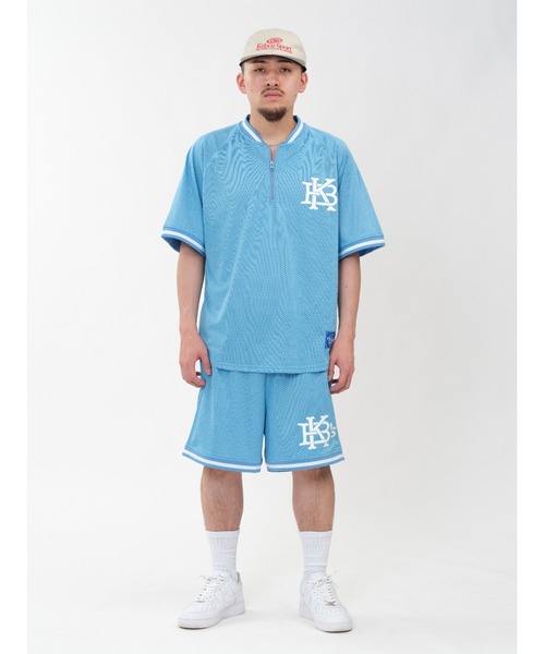 KEBOZ(ケボズ)の「EFG MESH BASEBALL HALF ZIP JERSEY(シャツ/ブラウス・メンズ・バーガンディー/ホワイト/ブラック/スカイブルー・M/XL/L/S)」の21枚目の写真