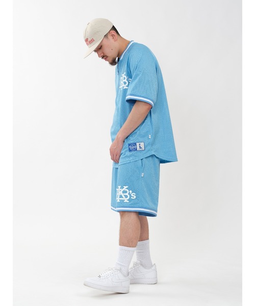 KEBOZ(ケボズ)の「EFG MESH BASEBALL HALF ZIP JERSEY(シャツ/ブラウス・メンズ・バーガンディー/ホワイト/ブラック/スカイブルー・M/XL/L/S)」の5枚目の写真