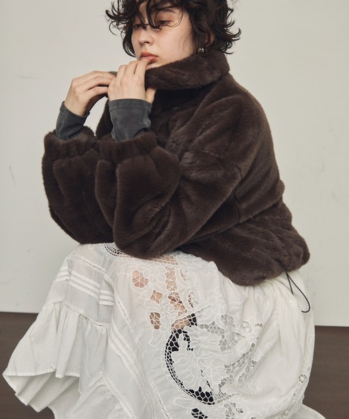 Trish（トリッシュ）の「カットワークレースギャザースカート（スカート・レディース・ホワイト・FREE）」の18枚目の写真