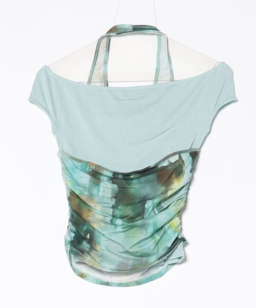 Desigual(デシグアル)の「Y2K レイヤード ホルターネック 取り外し可能Tシャツ ミニ丈(Tシャツ/カットソー・レディース・イエロー・L/M/S/XL/XS)」の5枚目の写真