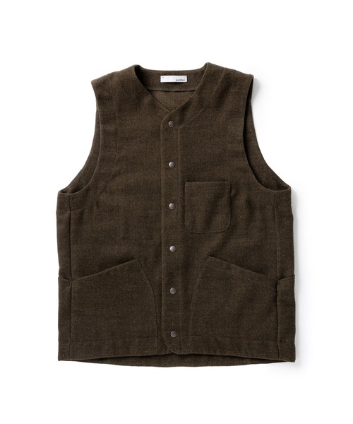 narifuri（ナリフリ）の「ツイーディワークベスト（ベスト・メンズ・ダークブラウン/ダークグリーン・X-LARGE/LARGE/MEDIUM/SMALL）」の4枚目の写真