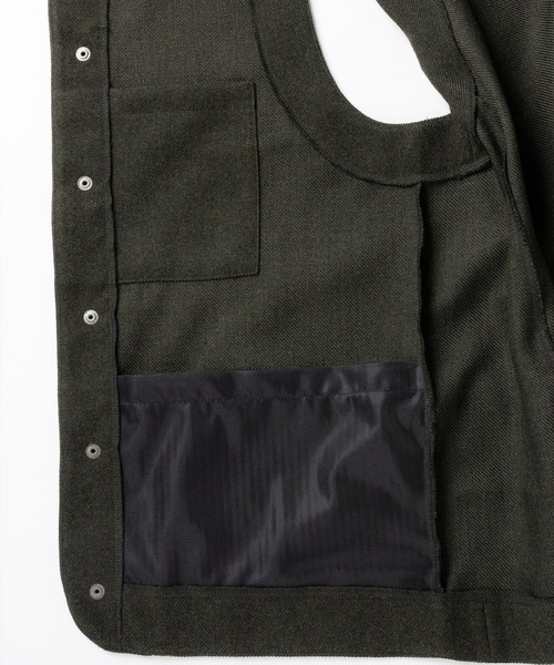 narifuri（ナリフリ）の「ツイーディワークベスト（ベスト・メンズ・ダークブラウン/ダークグリーン・X-LARGE/LARGE/MEDIUM/SMALL）」の8枚目の写真