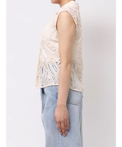 LAGUNAMOON（ラグナムーン）の「エンブロイダリーレースポロトップス（シャツ/ブラウス・レディース・アイボリー/ブラック・FREE）」の22枚目の写真