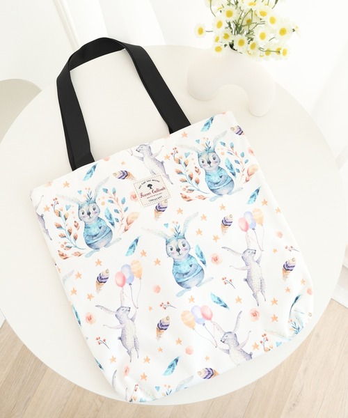 同人生活用品・バッグ・神社関連　【オリジナル】ふわふわBig毛布 BLU CIELO STELLATO Buona notte collection(てぃんくる) /てぃんかーべる セール】総柄レッスンバッグ KIDS（トートバッグ）｜FUNALIVE