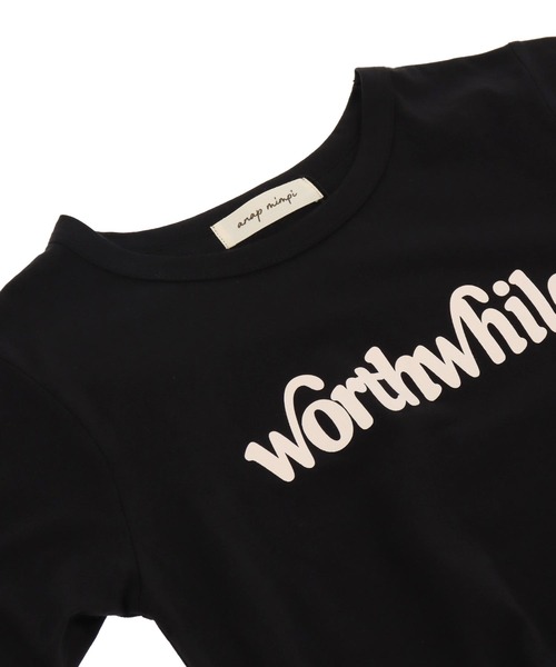 anap mimpi（アナップミンピ）の「カラー ロゴ プリント コンパクト Tシャツ（Tシャツ/カットソー・レディース・ブルー/ブラック/イエロー・FREE）」の16枚目の写真