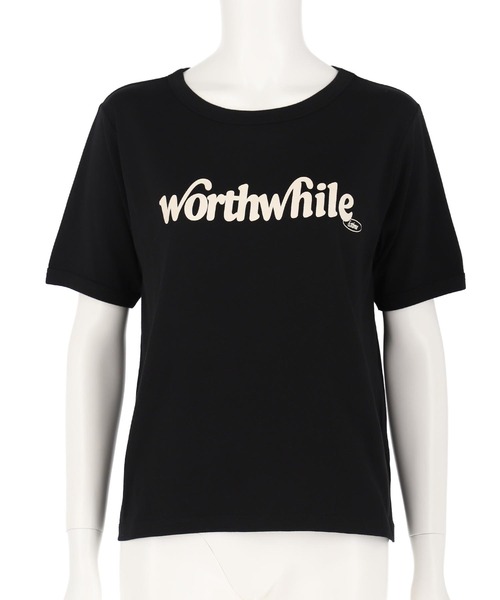 anap mimpi（アナップミンピ）の「カラー ロゴ プリント コンパクト Tシャツ（Tシャツ/カットソー・レディース・ブルー/ブラック/イエロー・FREE）」の21枚目の写真