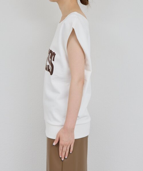 GALLARDAGALANTE（ガリャルダガランテ）の「オフショルロゴスウェットTシャツ（スウェット・レディース・チャコールグレー/オフホワイト・FREE）」の11枚目の写真