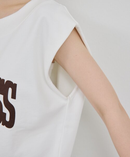 GALLARDAGALANTE（ガリャルダガランテ）の「オフショルロゴスウェットTシャツ（スウェット・レディース・チャコールグレー/オフホワイト・FREE）」の14枚目の写真