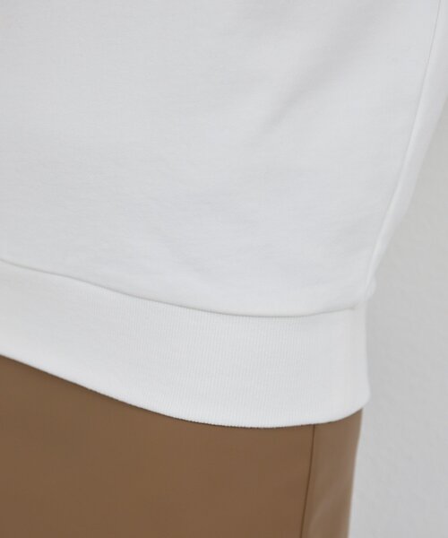 GALLARDAGALANTE（ガリャルダガランテ）の「オフショルロゴスウェットTシャツ（スウェット・レディース・チャコールグレー/オフホワイト・FREE）」の15枚目の写真