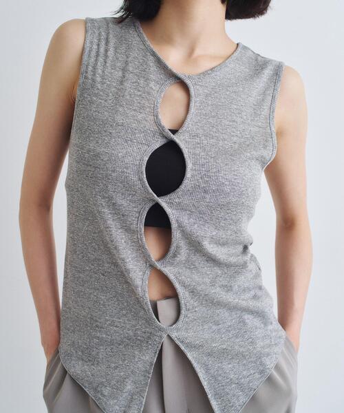 セール】twist sheer rib tops（Tシャツ/カットソー）｜CODE A
